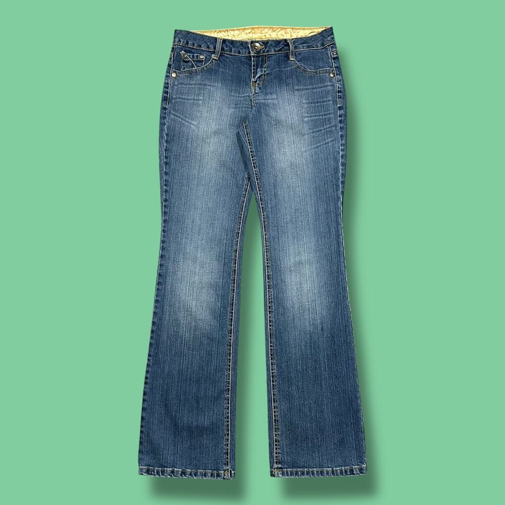 Vintage y2k Low Rise Jeans LEI Denim Faded Blue Size 7 30x32